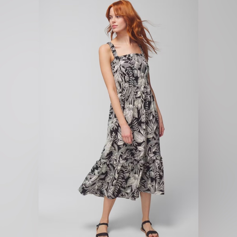 Soma Rayon Challis Midi Bra Dress